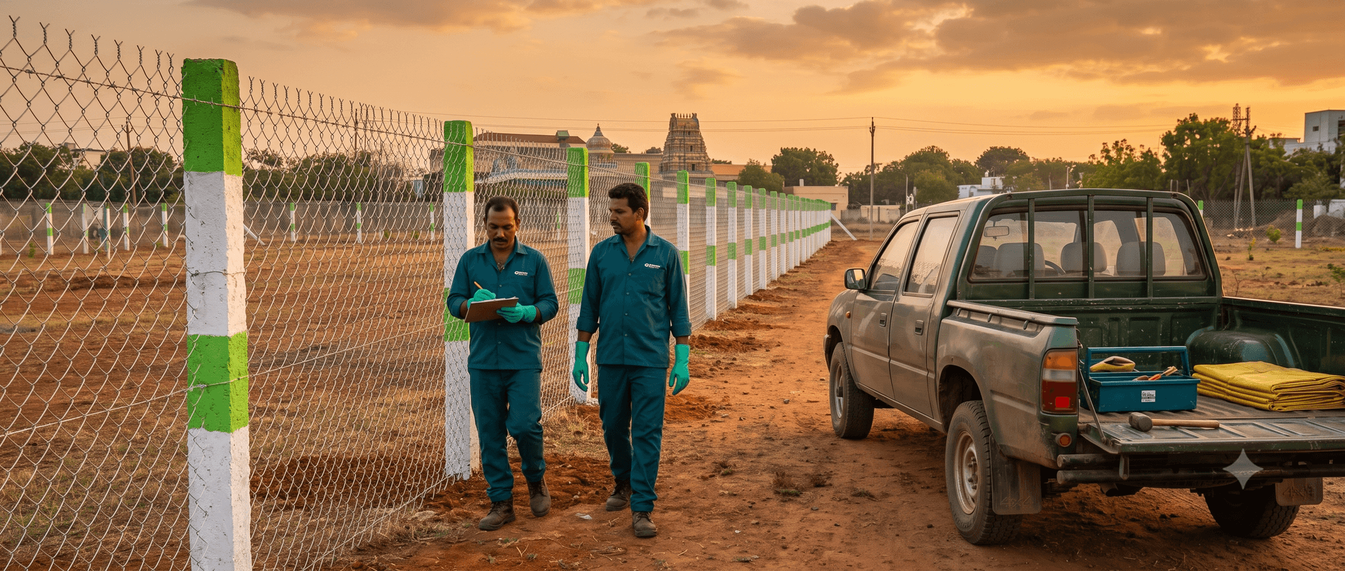 PVC Chain Link Fencing in Erode